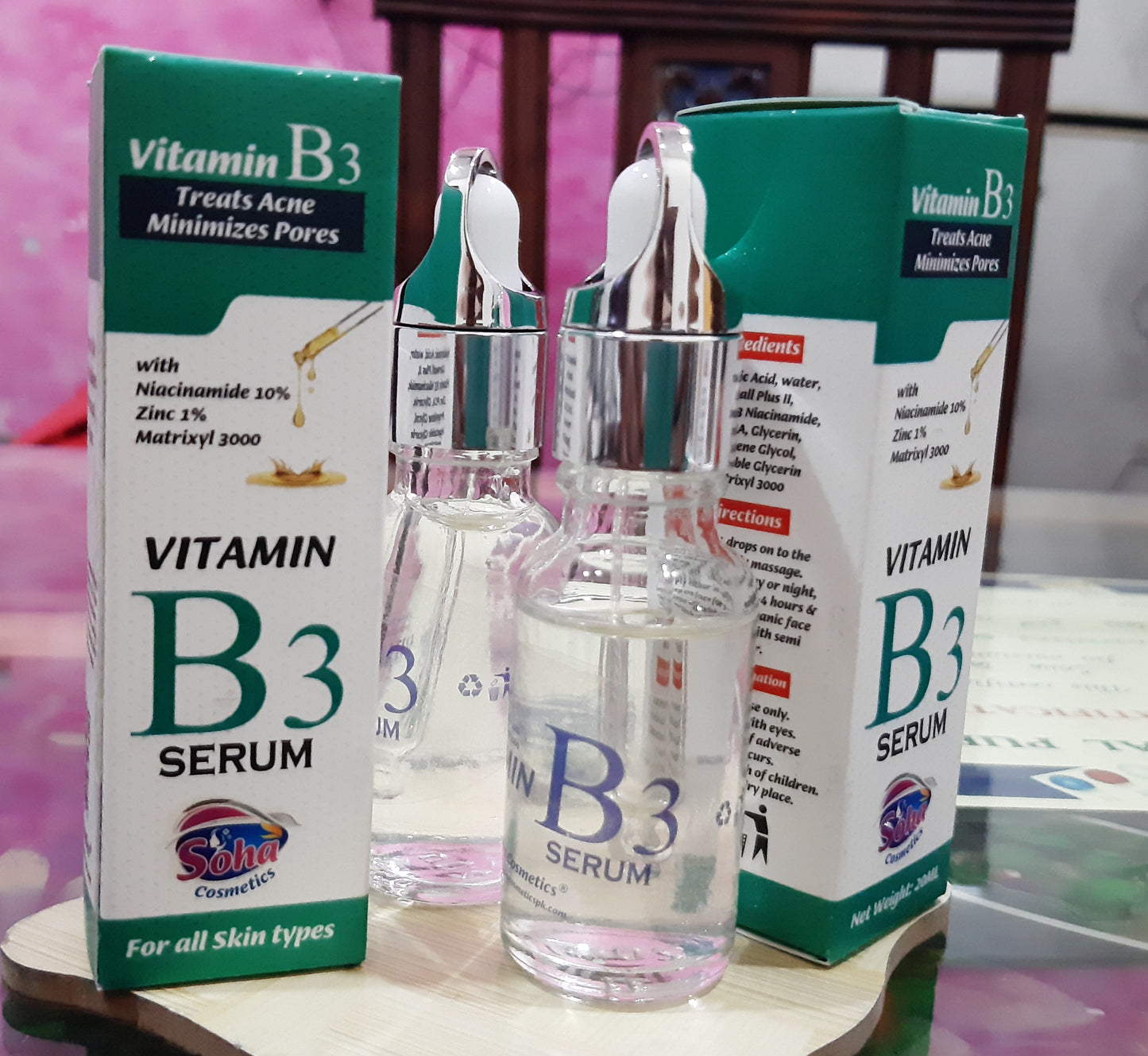 Vitamin B3 Serum for Acne, Pore Minimizing